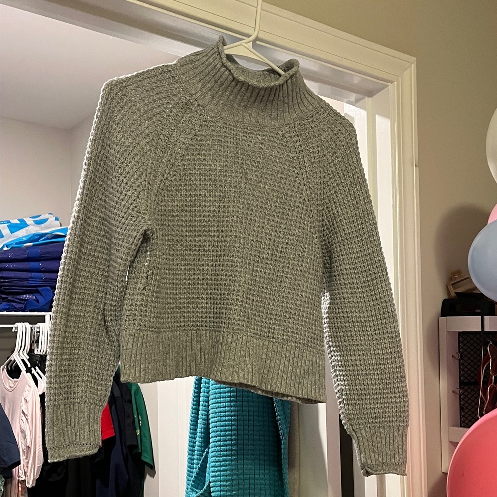 American Eagle Outfitters Gray Turtleneck Sweater